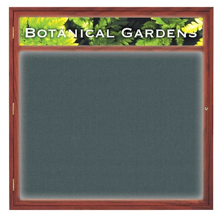 United Visual Products Open Faced Traditional Corkboard, 36x24" UV641A-BLACK-PEARL